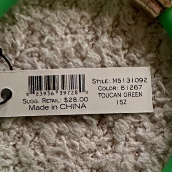 Marc By Marc Jacobs Green Hair Accessory with Gold Charm - Picture 3 of 4